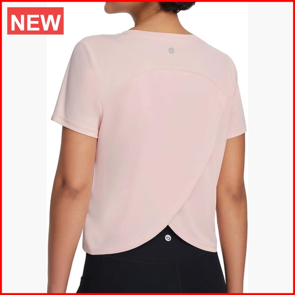 Polyester Cropped Split Back Running Top Upf 50+ … - image 1